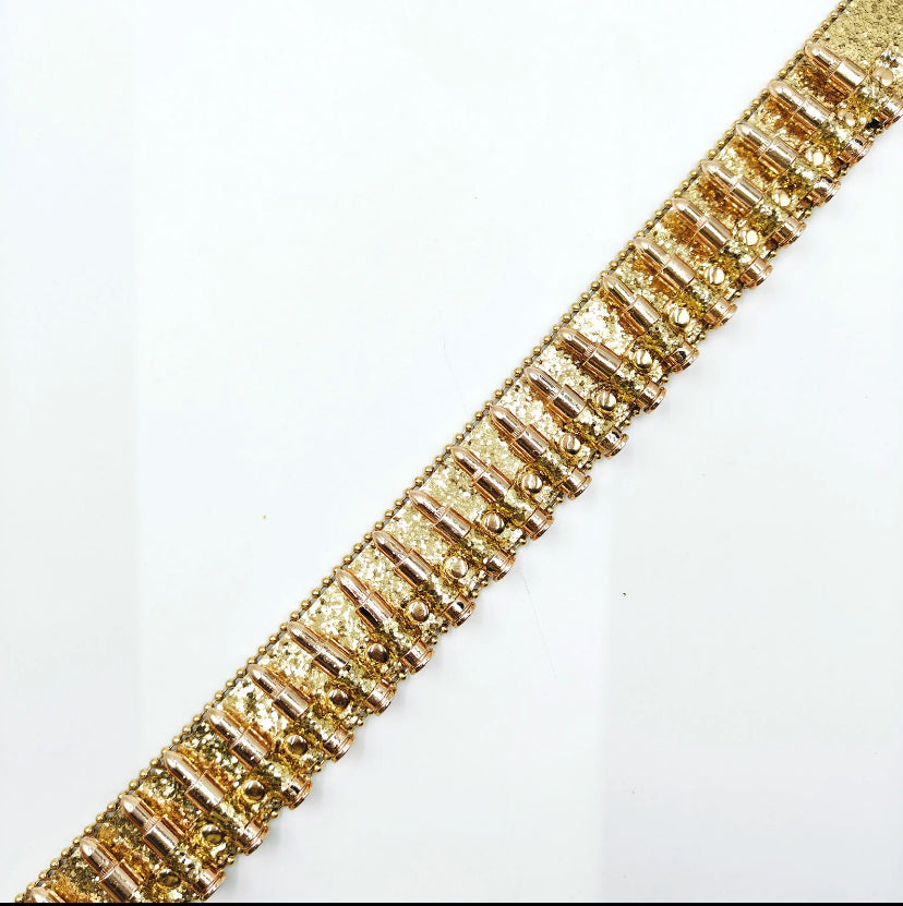 Skull Head Rhinestone Belt